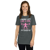 Weightlifting Shirt | Funny 'Lift Like a Girl' Tee - Cuccico Design