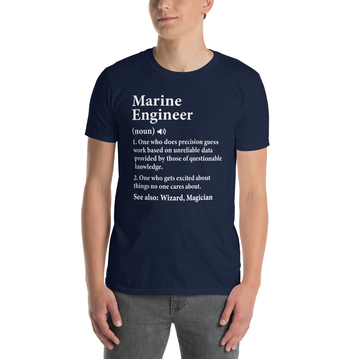 Marine Engineer T-Shirt Funny Definition Gift - Cuccico Design