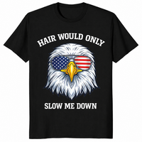 4th of July 2026 Bald Eagle Hair Would Only Slow Me Down Tee | Cuccico