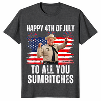 4th of July BBQ shirt dark heather grey