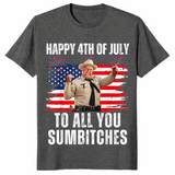 4th of July BBQ shirt dark heather