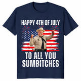 4th of July BBQ shirt in navy