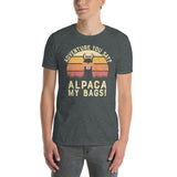 Alpaca Wearing Sunglasses T-Shirt - Funny Animal Tee - Cuccico Design