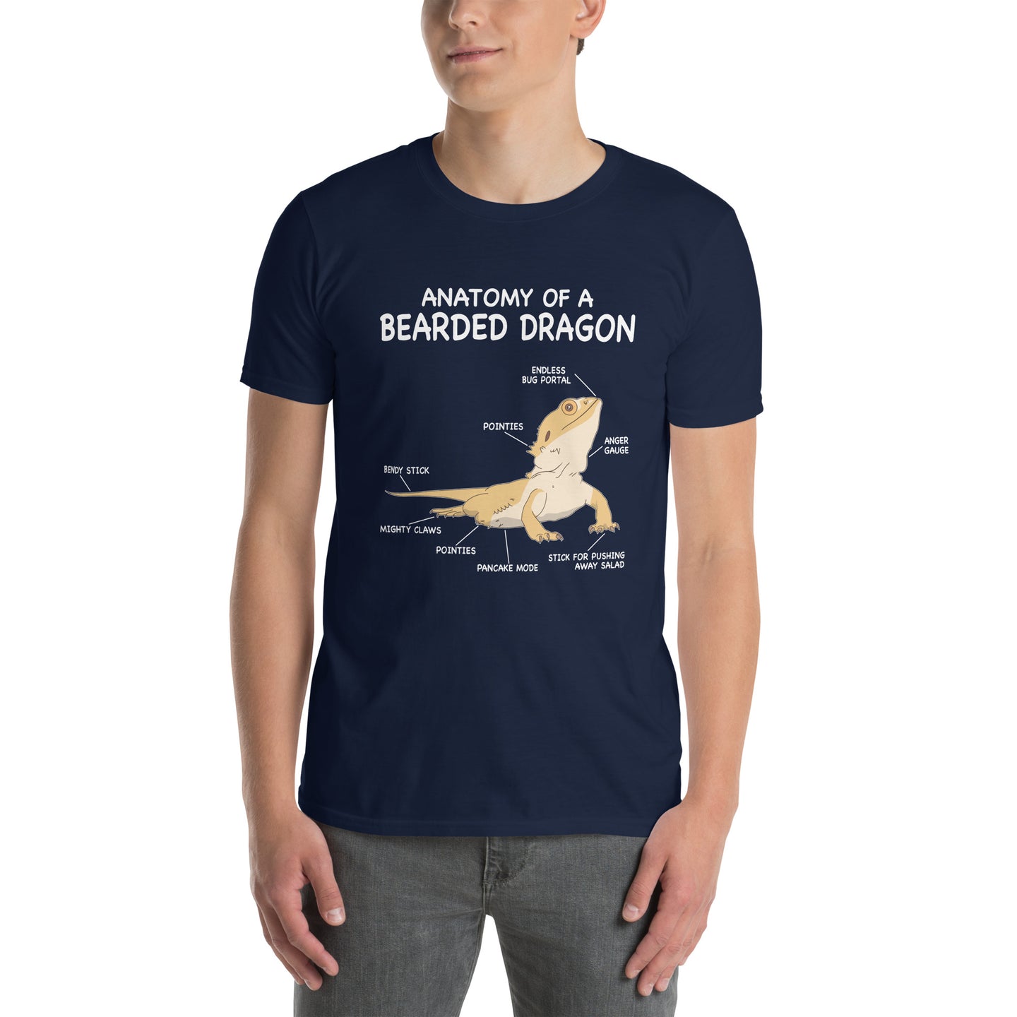 Bearded Dragon Anatomy T-Shirt - Cute Reptile Lover Gift - Cuccico Design