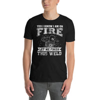 Welder T-Shirt - Funny 'Yes, I Know I'm On Fire' Gift - Cuccico Design