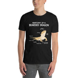 Bearded Dragon Anatomy T-Shirt - Cute Reptile Lover Gift - Cuccico Design