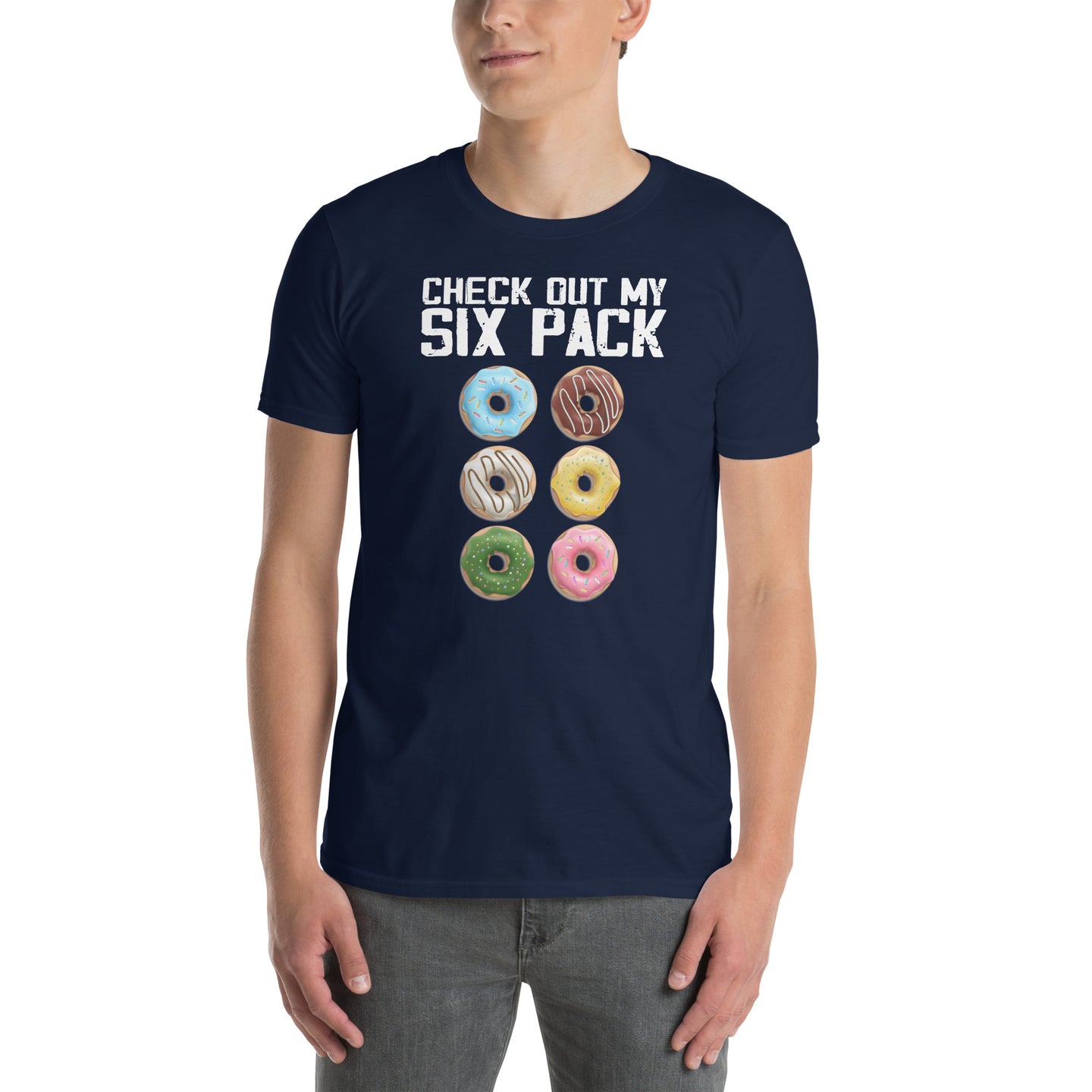 Check Out My Six Pack Donut - Funny Gym T-Shirt - Cuccico Design