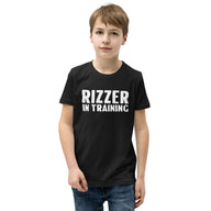 Funny Rizzer In Training Youth T-Shirt | Trendy Kids Tee - Cuccico Design