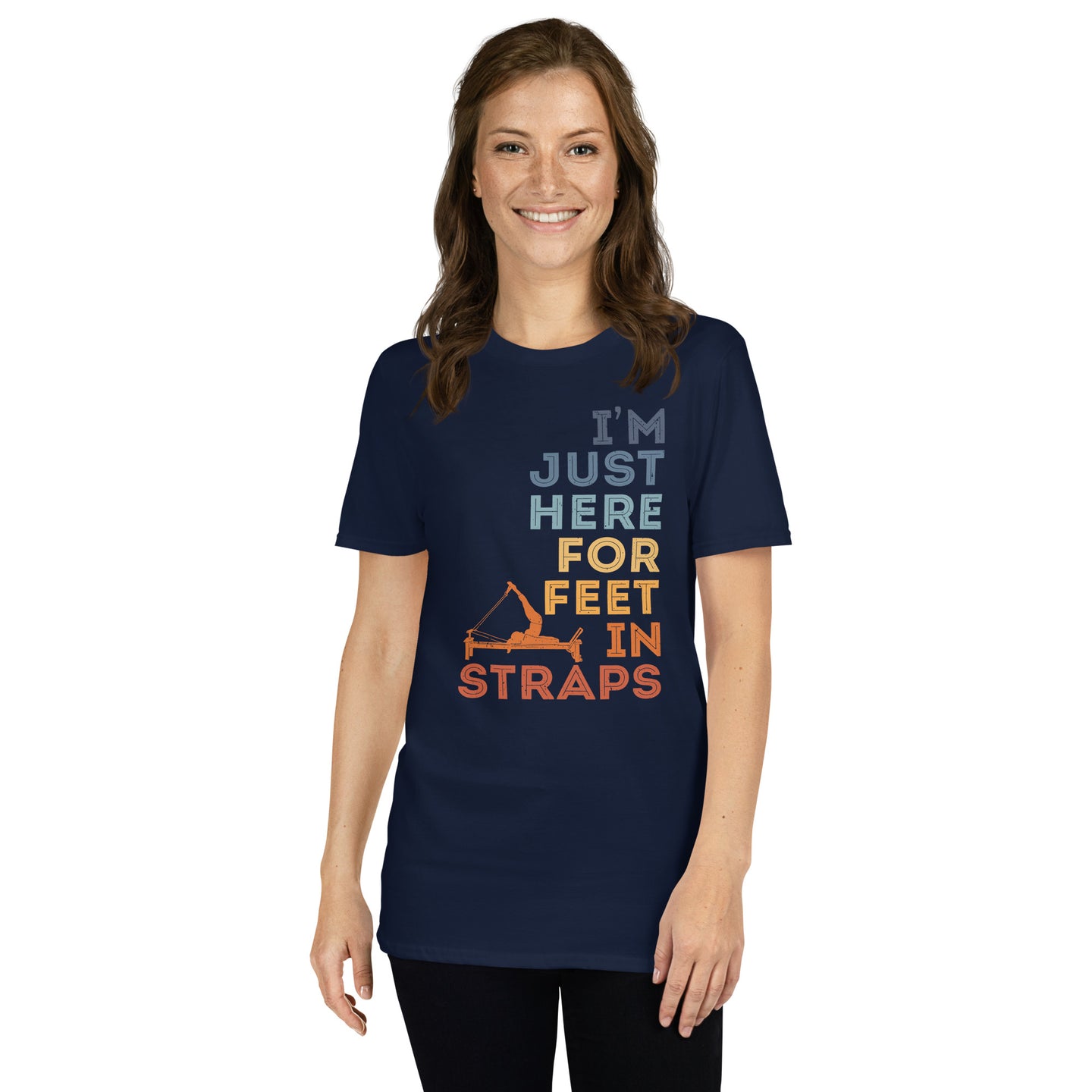 Pilates T-Shirt 'Feet In Straps' - Funny Pilates Lover Gift - Cuccico Design