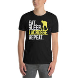 Lacrosse T-Shirt - Eat Sleep Lacrosse Repeat Gift for Men - Cuccico Design