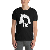 Cute Animal Lover T-Shirt | Horse Dog Cat Gift for Her - Cuccico Design