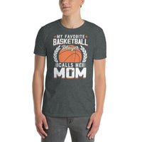 Basketball Mom T-Shirt - My Favorite Player Calls Me Mom - Cuccico Design