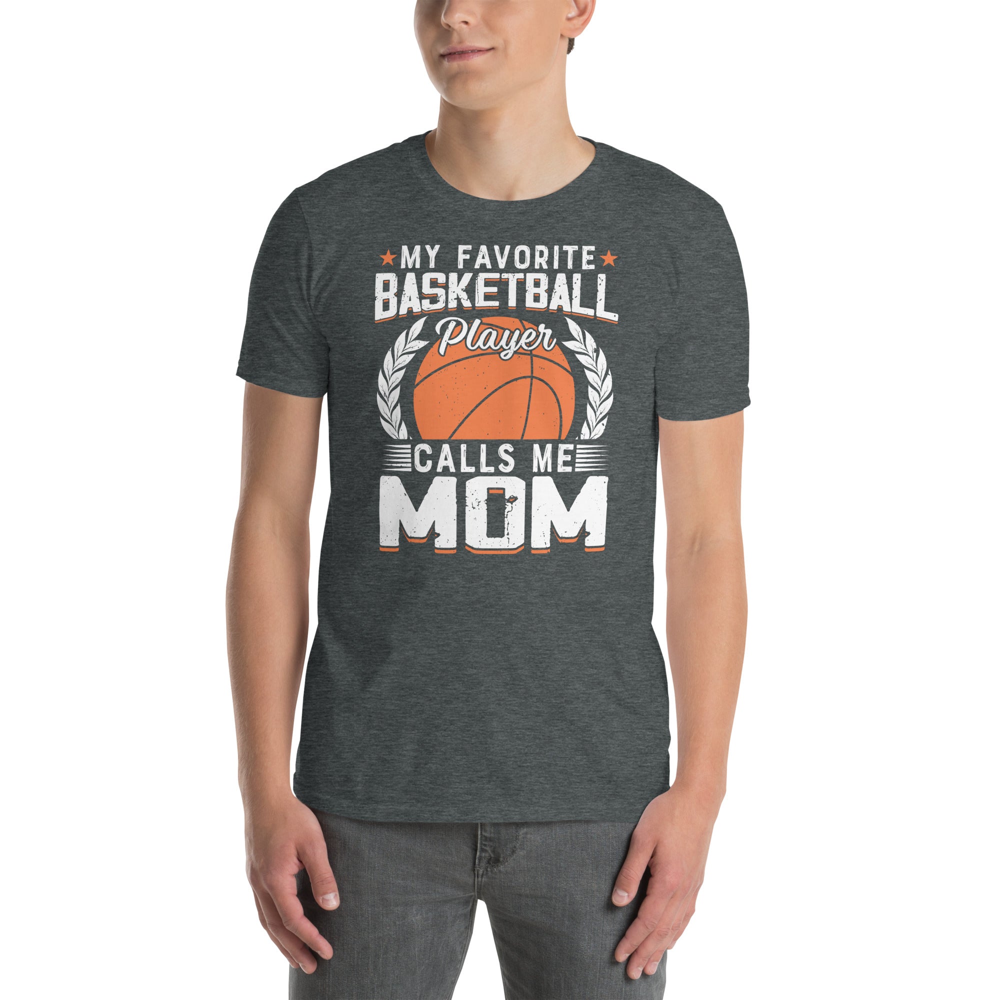 Basketball Mom T-Shirt - My Favorite Player Calls Me Mom - Cuccico Design