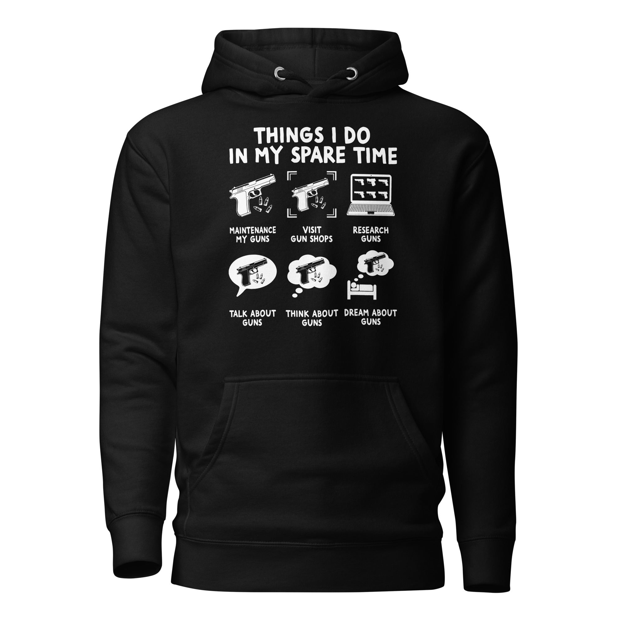 Funny Gun Lover Hoodie - Gun Enthusiast Gift - Cuccico Design