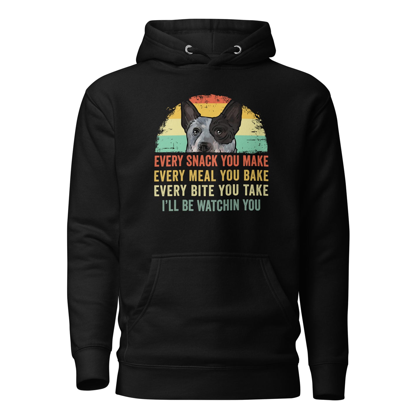 Blue Heeler Australian Cattle Dog Every Snack Hoodie - Cuccico Design