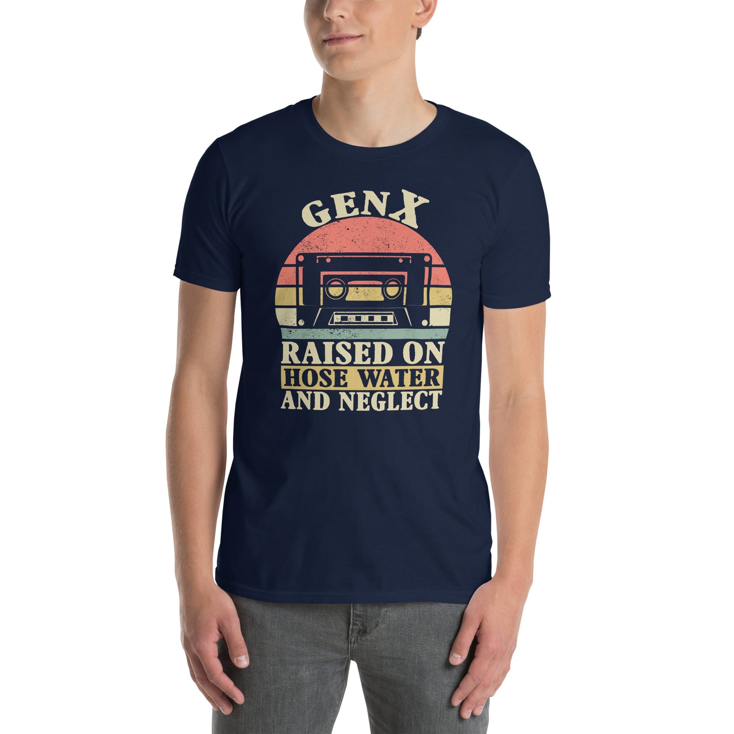 Gen X Humor T-Shirt: Raised On Hose Water & Neglect Funny - Cuccico Design