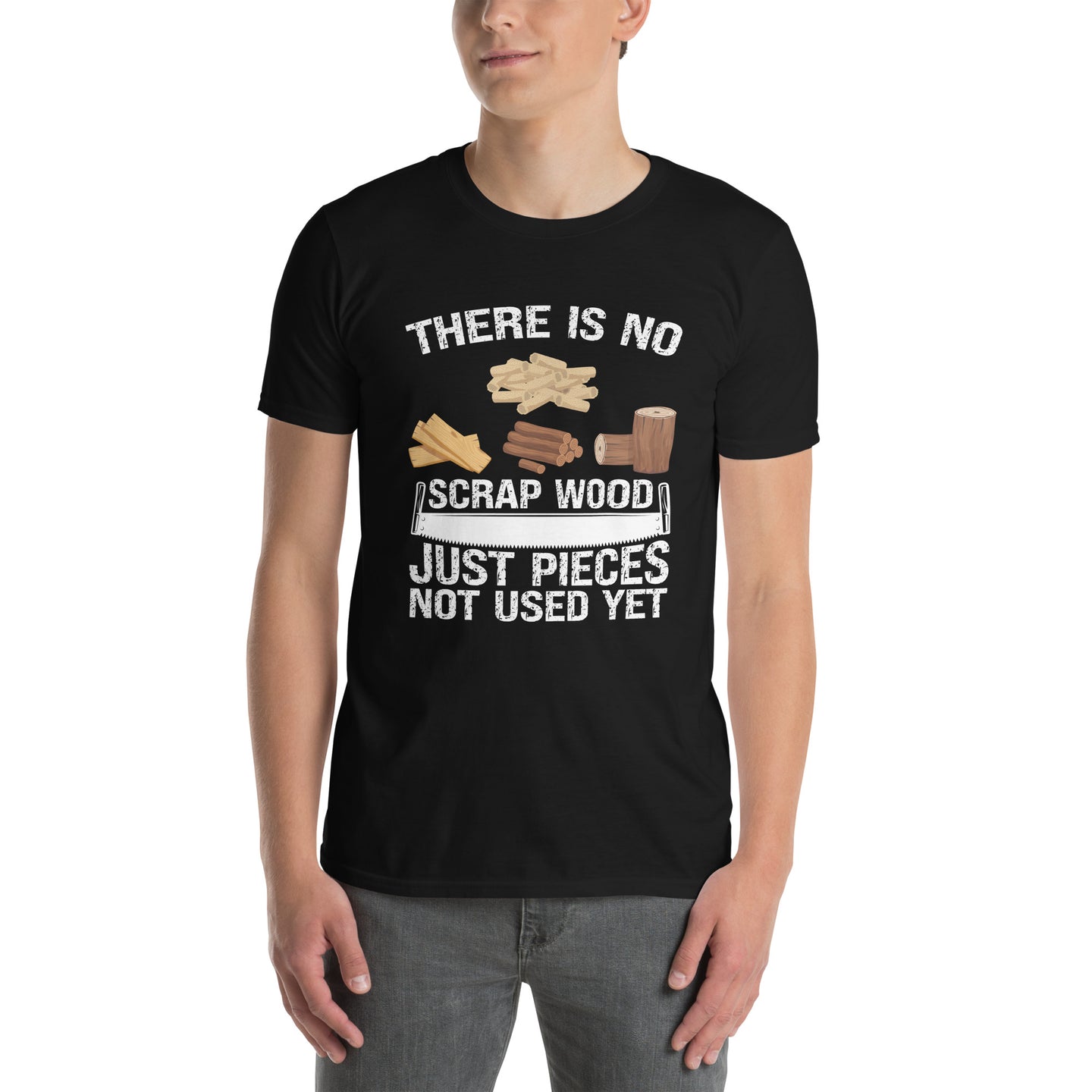 Woodworking T-Shirt: 'No Scrap Wood' Woodworker Gift - Cuccico Design