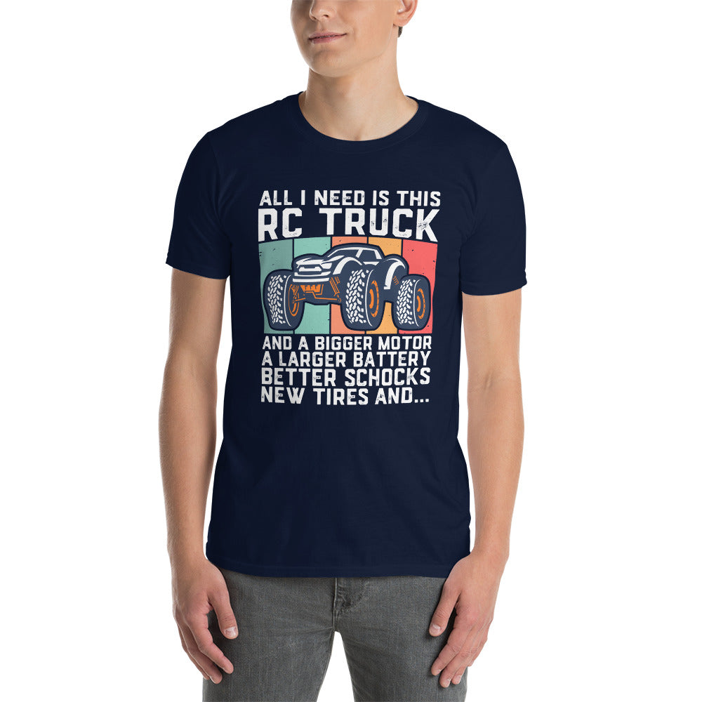 RC Truck T-Shirt for RC Model Fans | Bigger Motors Theme - Cuccico Design