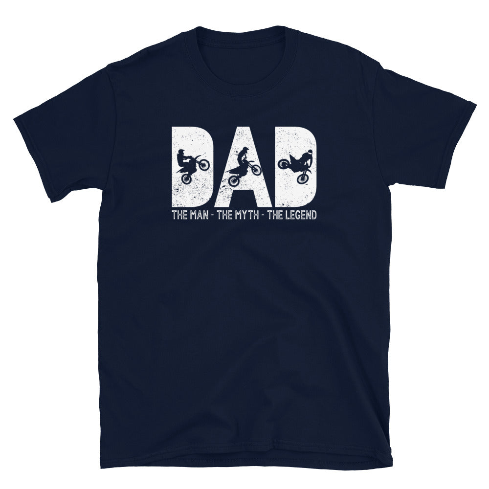 Motocross Dad T-Shirt | Man Myth Legend Race Gift - Cuccico Design