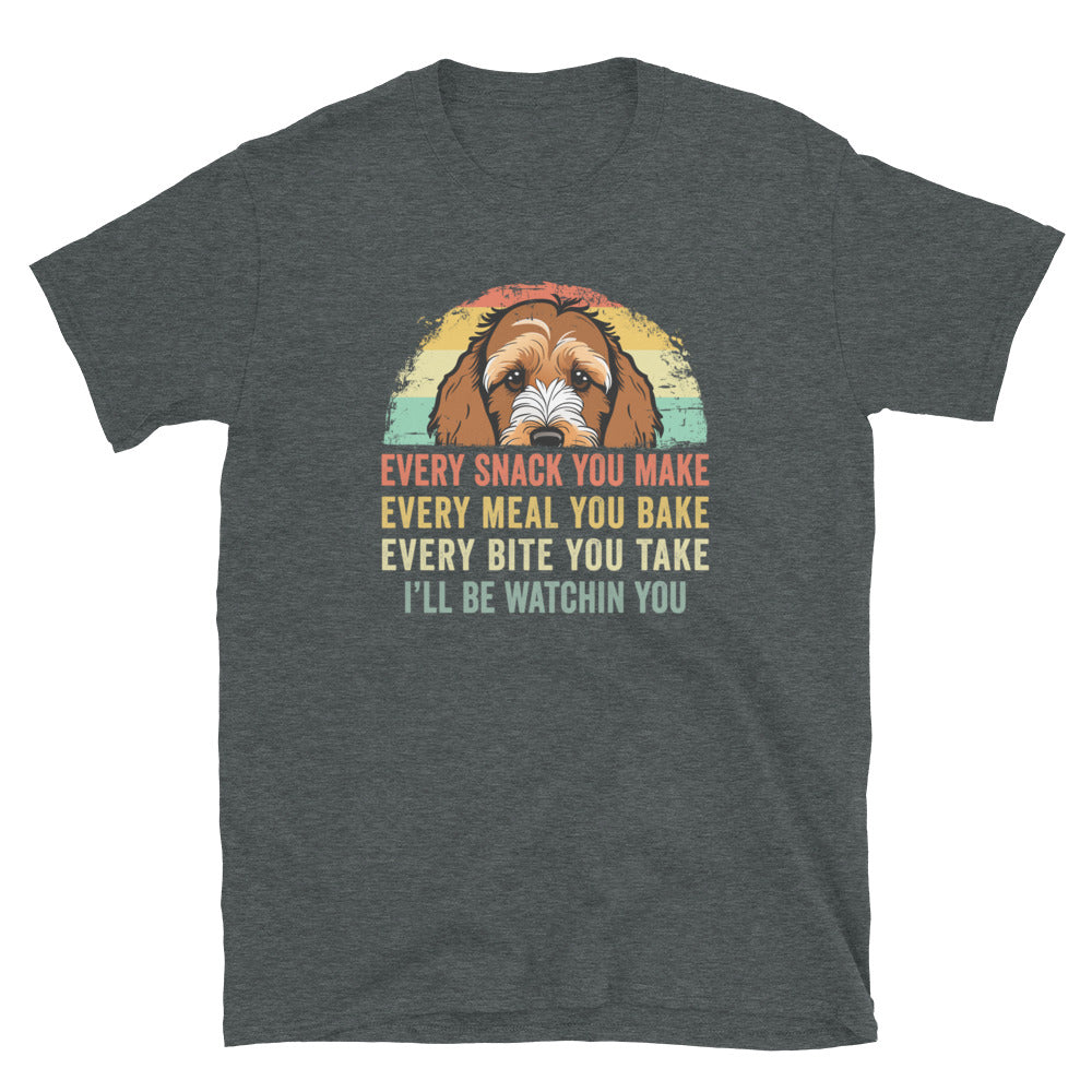 Doodle Dog T-Shirt | Every Snack Every Meal Funny Dog Tee - Cuccico Design