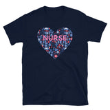 Nurse T-Shirt with Heart Design | Funny Gift for Nurses & Students - Cuccico Design