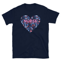 Nurse T-Shirt with Heart Design | Funny Gift for Nurses & Students - Cuccico Design