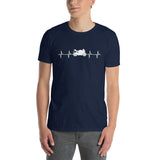 Motorcycle T-Shirt | Sport Heartbeat Biker Shirt Gift - Cuccico Design
