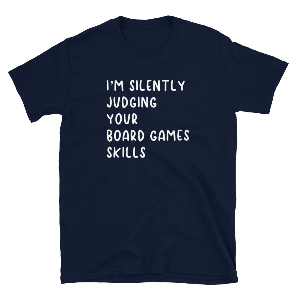 Board Game T-Shirt: Silently Judging Your Skills - Cuccico Design