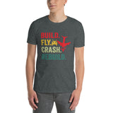 RC Plane T-Shirt - Build Fly Crash Model Airplane Shirt - Cuccico Design