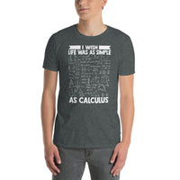 Math Teacher T-Shirt: Simple As Calculus Quote - Cuccico Design
