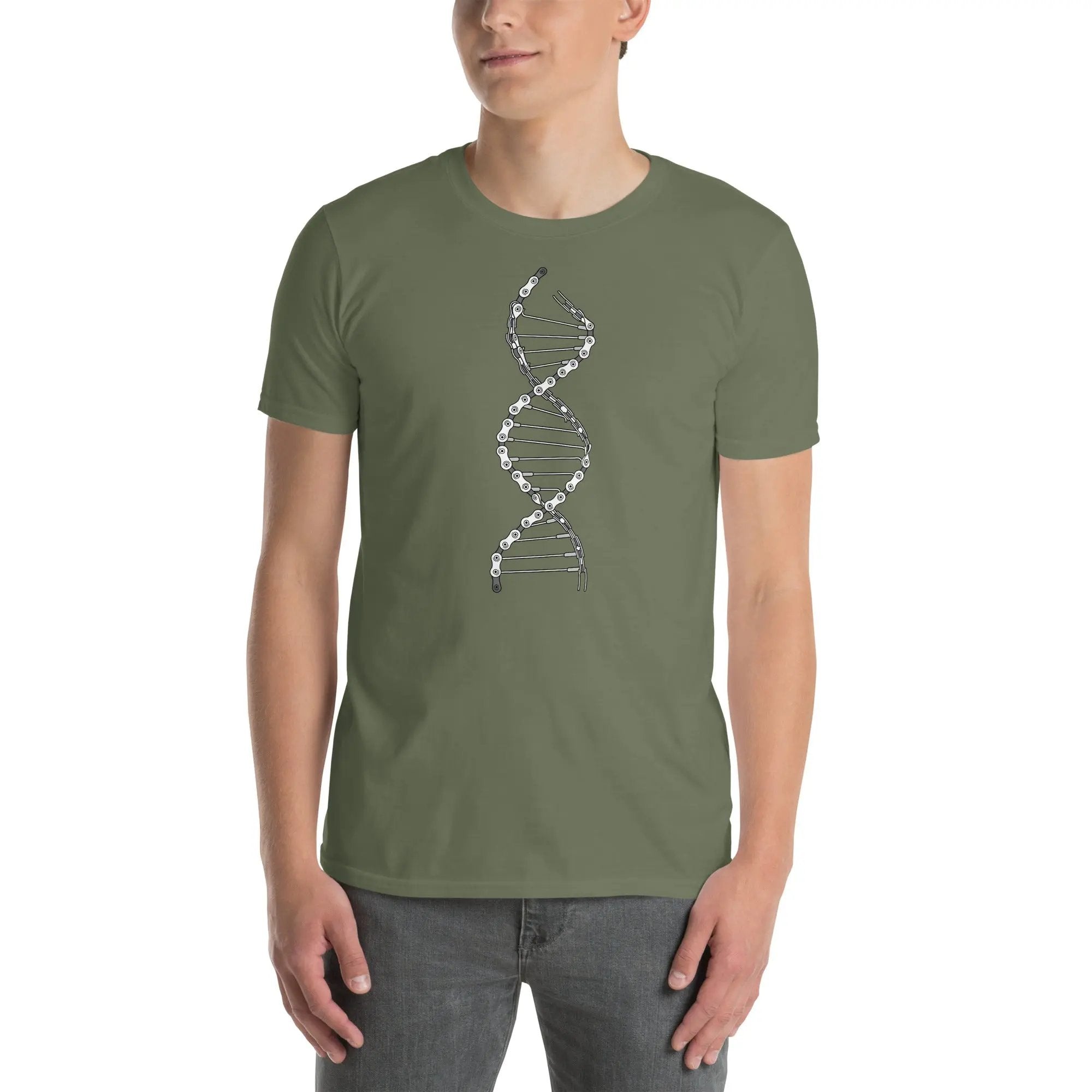 Funny Cycling T-Shirt | DNA Chain Bike Gift - Cuccico Design