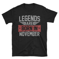Legends Born in November T-Shirt | Mens Birthday Gift - Cuccico Design