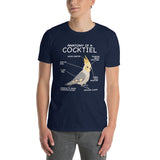 Cockatiel T-Shirt | Funny Parrot Anatomy Bird Lover Gift - Cuccico Design