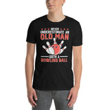 Old Man Bowling Shirt - Funny Bowler Gift Tee - Cuccico Design