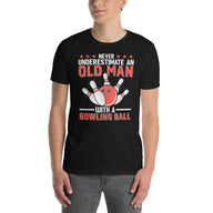 Old Man Bowling Shirt - Funny Bowler Gift Tee - Cuccico Design