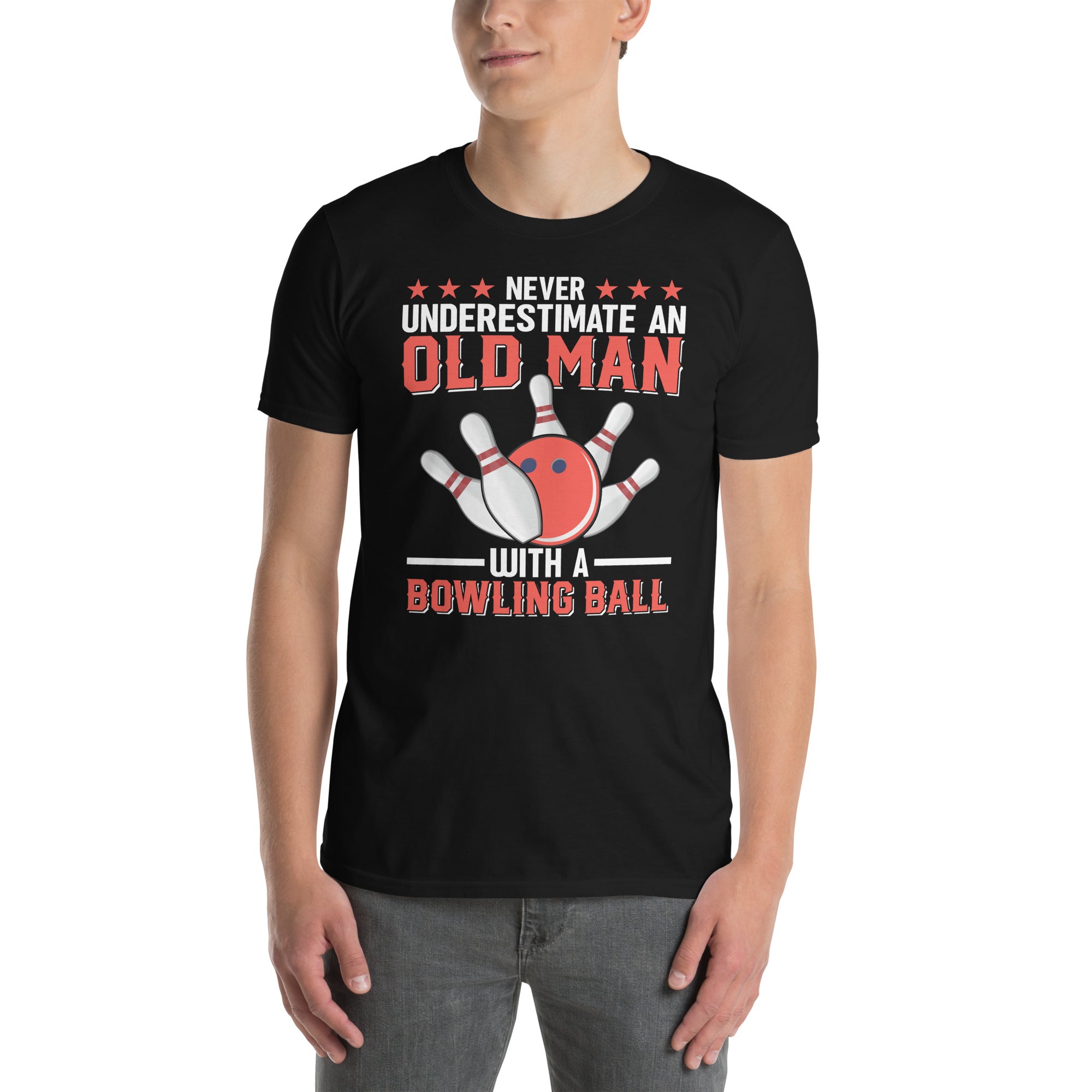 Old Man Bowling Shirt - Funny Bowler Gift Tee - Cuccico Design