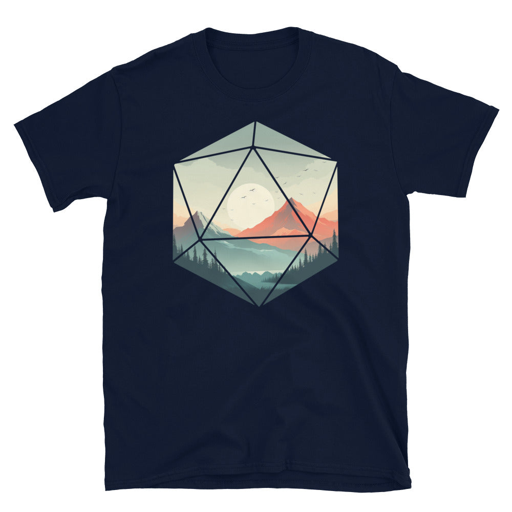 D20 Dice T-Shirt - Cool Gaming Apparel - Cuccico Design