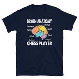 Funny Chess T-Shirt | Brain Anatomy Design | Gift for Players - Cuccico Design