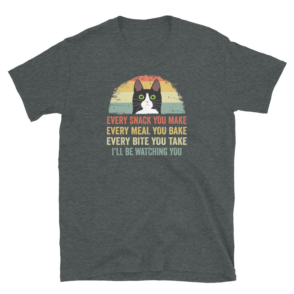 Funny Cat T-Shirt: Every Snack You Make Cat Lover Gift - Cuccico Design
