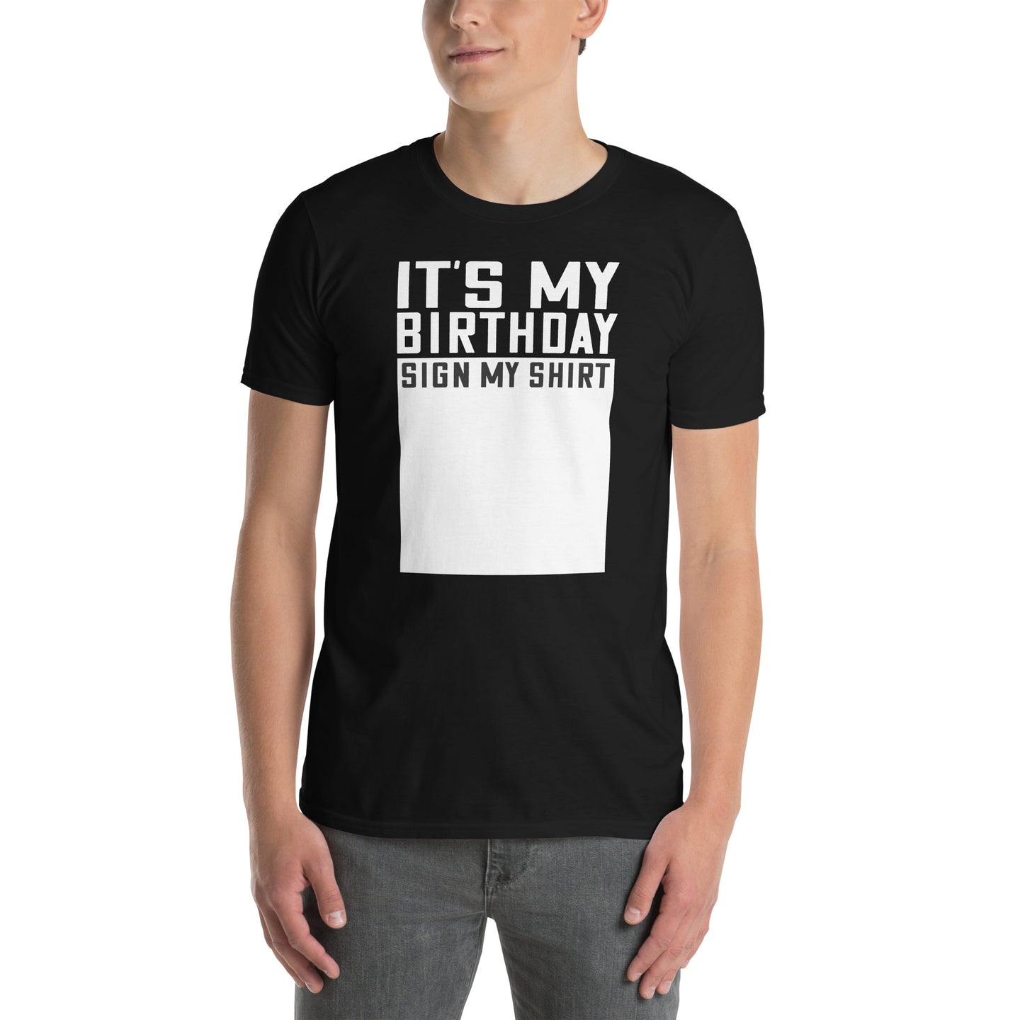 Birthday Sign My T-Shirt - Funny Party Tee - Cuccico Design