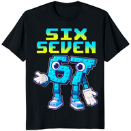 Funny 67 Six Seven Italian Brainrot Kids Gaming Meme Shirt — Viral Youth Tee | Cuccico