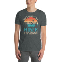 Vintage Hiking T-Shirt - Never Mess With A Hiker - Cuccico Design