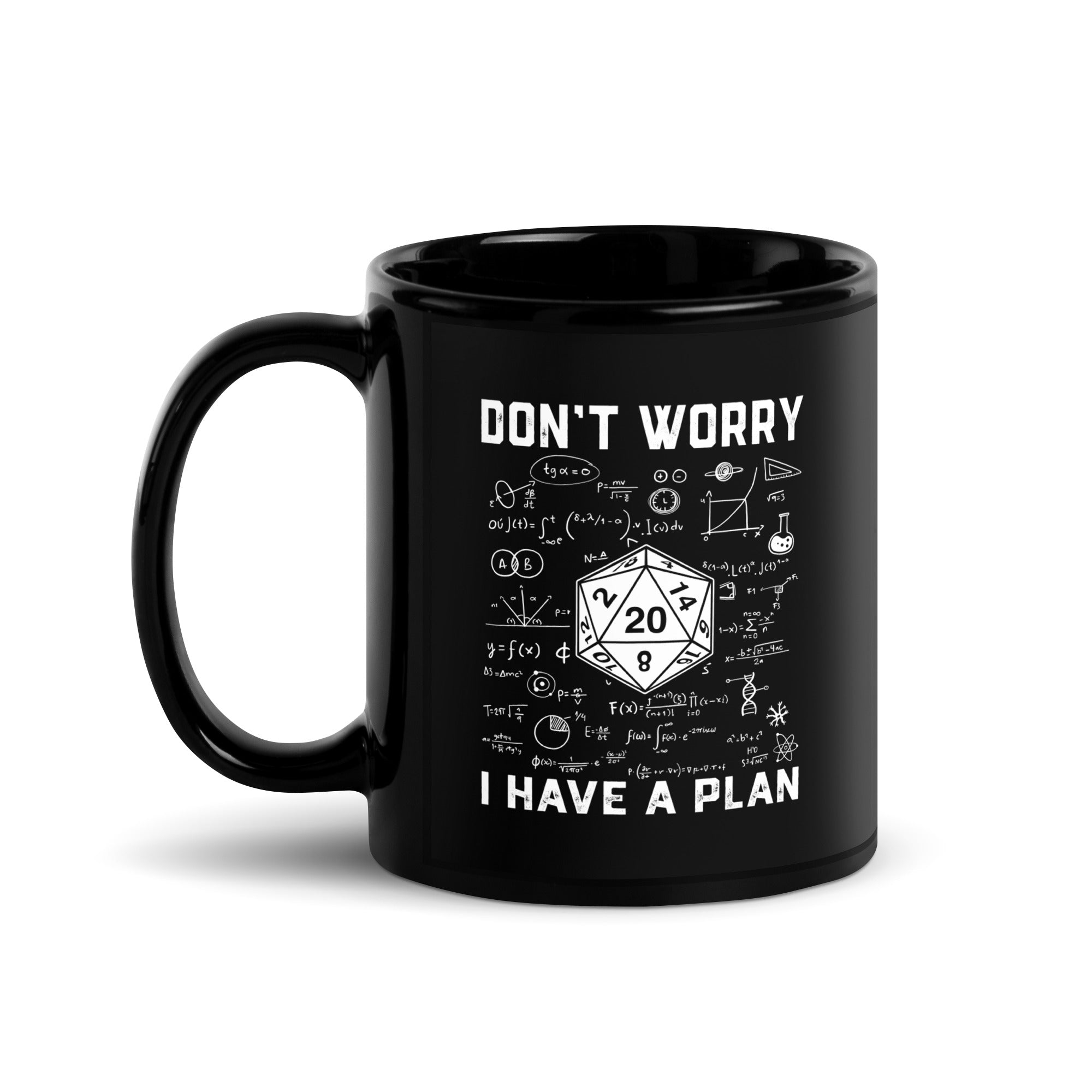 Funny D&D Mug | 'I Have a Plan' Dice & Gamer Gift - Cuccico Design