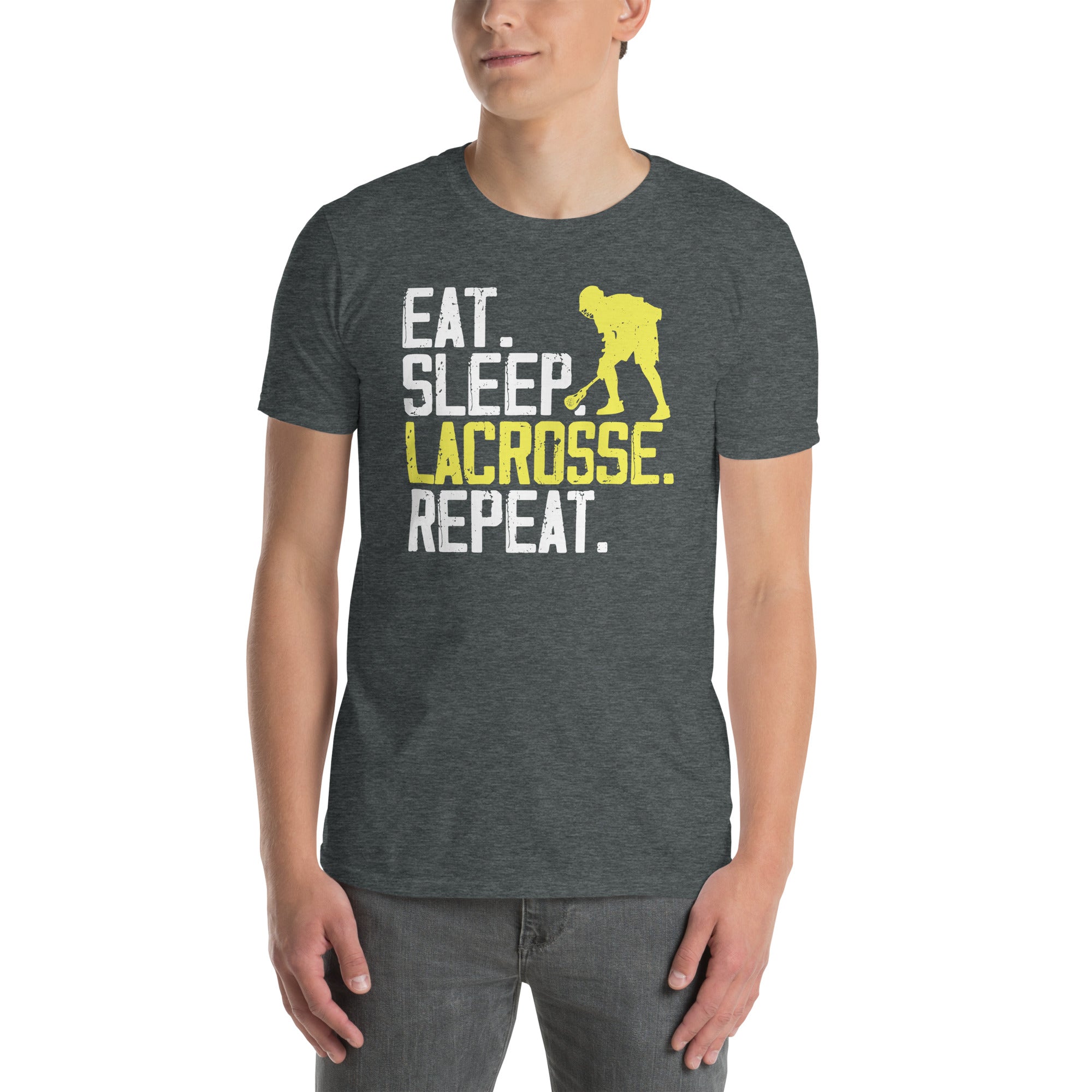 Lacrosse T-Shirt - Eat Sleep Lacrosse Repeat Gift for Men - Cuccico Design