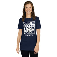 Warning Soccer Mom Will Yell Loudly T-Shirt - Funny Gift - Cuccico Design