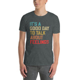 Funny Mental Health T-Shirt - "Talk About Feelings" Counselor Gift - Cuccico Design