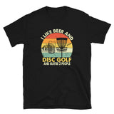 I Like Beer & Disc Golf T-Shirt - Funny Unisex Tee - Cuccico Design