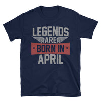 Legends Born in April T-Shirt | April Birthday Gift for Men - Cuccico Design
