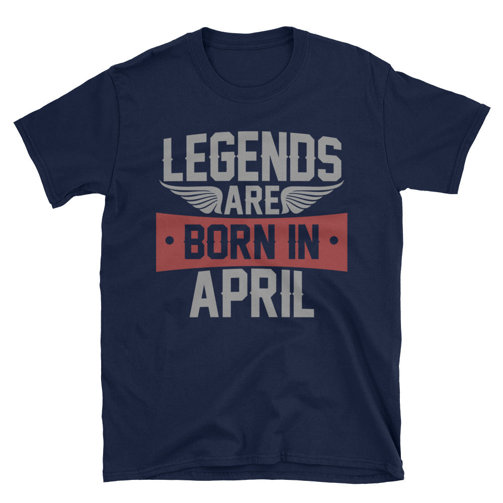 Legends Born in April T-Shirt | April Birthday Gift for Men - Cuccico Design