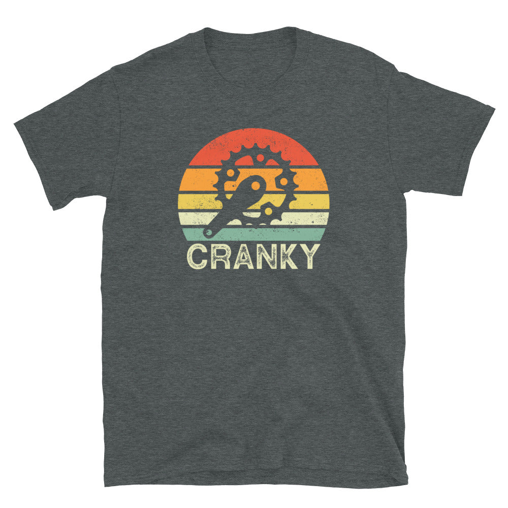 Funny Bicycle T-Shirt for Cycling Lovers | Cranky Sun - Cuccico Design